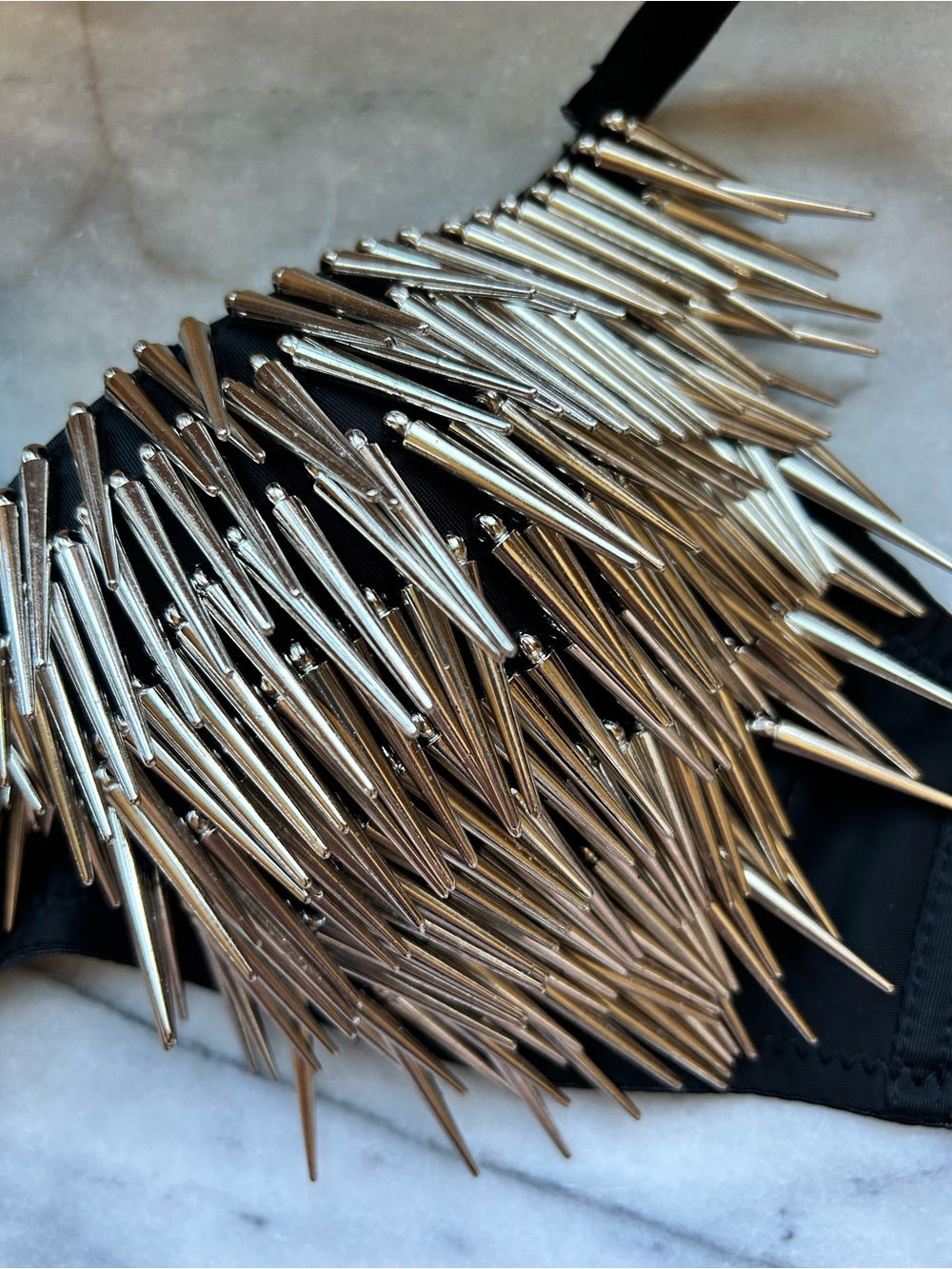 Metal Spike Costume Bra-size 34C - Picture 2 of 3